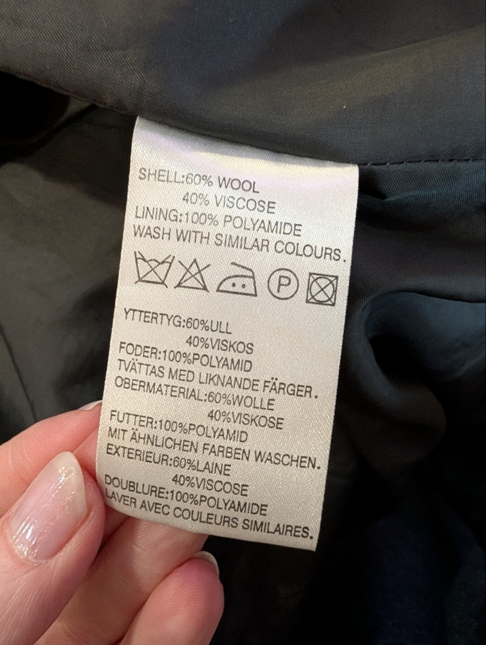 H&M Gray Hooded Wool-Blend Trench Coat - Picture 14 of 14